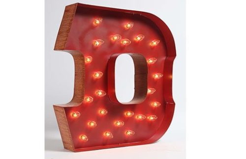 Carousel Shadow Box Letter "D"