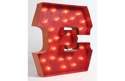 Carousel Shadow Box Letter "E"