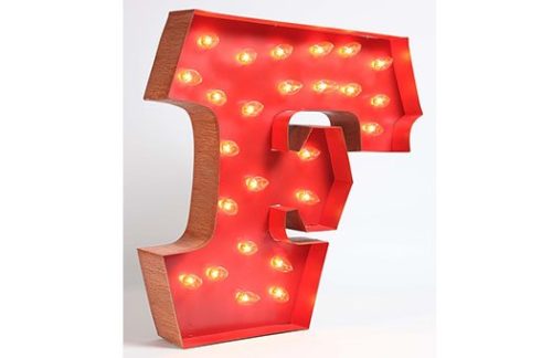 Carousel Shadow Box Letter "F"