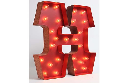 Signs carousel light up H Large
