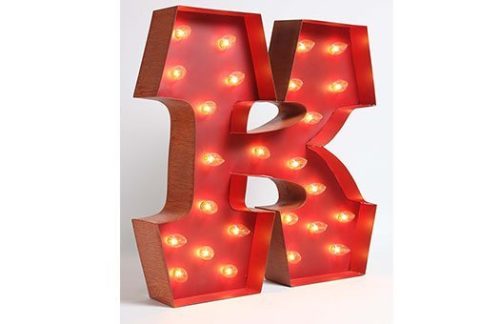 Carousel Shadow Box Letter "K"