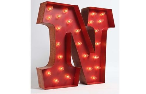 Carousel Shadow Box Letter "N"