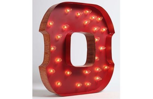 Carousel Shadow Box Letter "O"