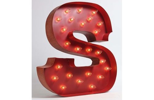 Carousel Shadow Box Letter "S"