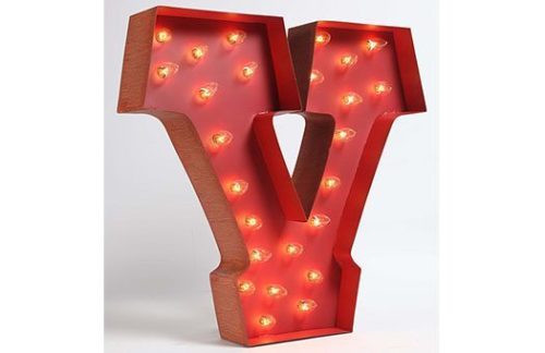 Carousel Shadow Box Letter "V"