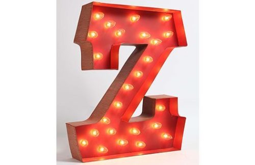Carousel Shadow Box Letter "Z"