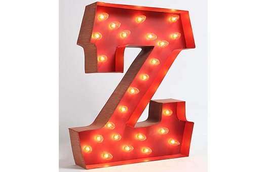 Signs carousel light up Z Large