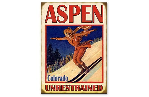 Signs vintage ski aspen NOVA Large