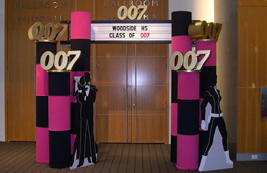 Spandex Black Pink Entrance Event Lighting Large