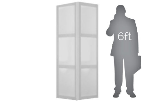 Wedge Walls, 2'x2' Windows, 6ft Tall