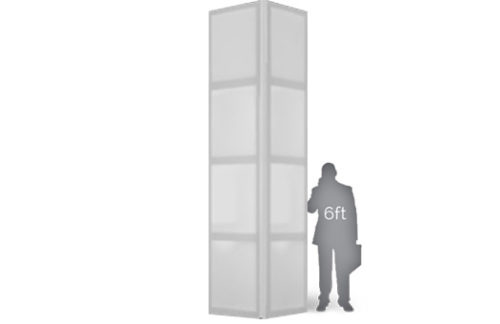 Wedge Wall, 3'x3' Windows, 12ft Tall