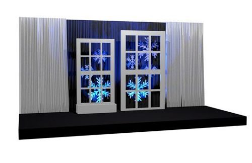 Snowflake Set w/ Window Panes