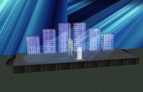 Shadow Box Sheer CAD Cut Displays 10,8,6ft