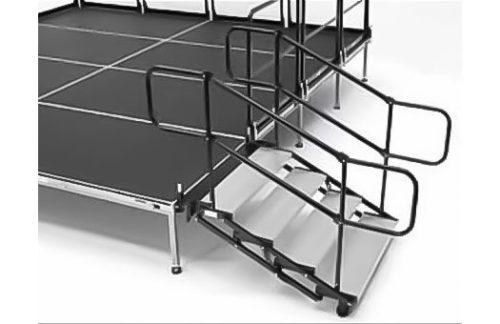 Stage Stairs - 24"x 42" Steel Adjustable height