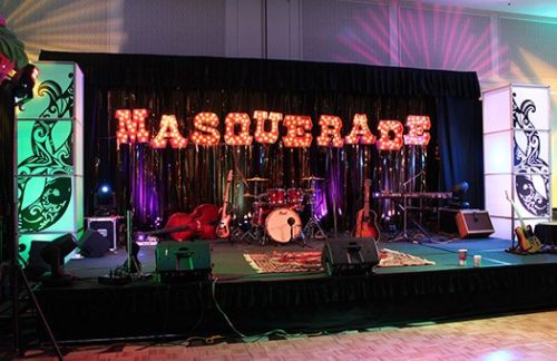 Masquerade Set Design with Lighting 20x40ft