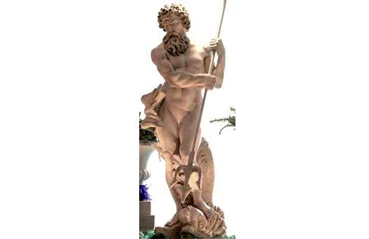 Statue Neptune Poseidon event decor rental NOVA Large