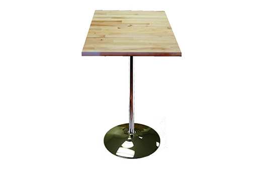 Table Butcher Block natural cocktail high Large