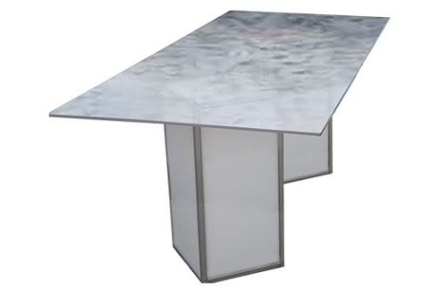 Acrylic Dinner Table High w/ Frosted Top