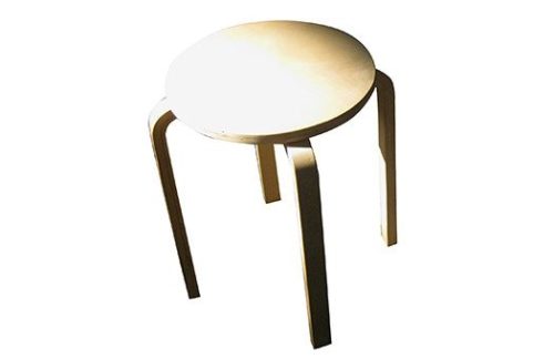 Bentwood End Table, Natural