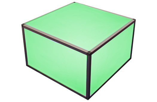 Tables cube coffee table lit Green Large