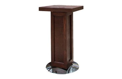 Mahogany Cocktail High Table with Pedestal