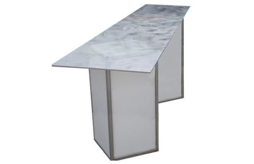 Acrylic Frosted Communal Table High