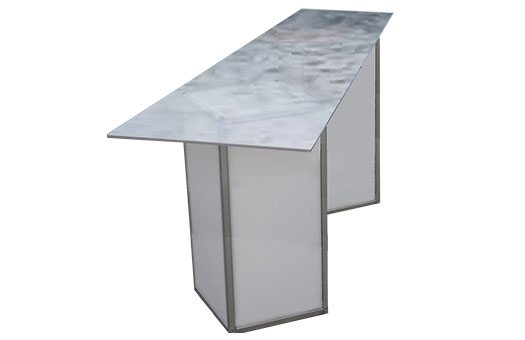 Tables skinny acrylic communal swirl Large