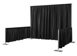 Tradeshow booth Pipe and drape Large