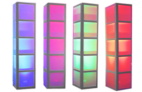 Wedge Wall, 2x2ft Windows, 8ft Tall