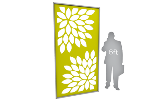 CAD Cut Wall, Modern Flower