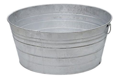 Galvanized Metal Tub 10.5 Gallon