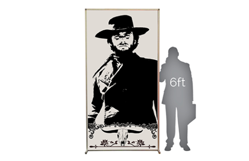 Lit Silhouette Wall, Western Clint