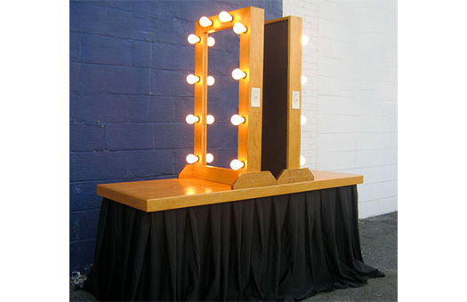 accessories lighted mirror table large