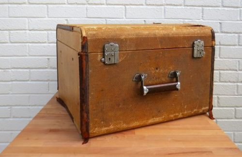 Vintage Tan Square Case