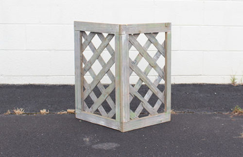 Weathered Lattice Column 1' x 2'