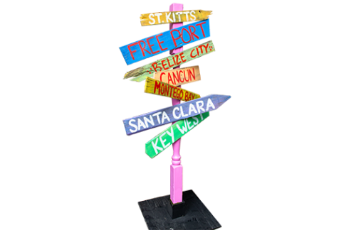 Destination Mile Post Kit, Pink