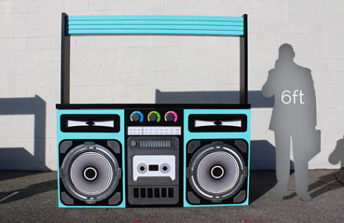 80s Boom Box Bar, Turquoise