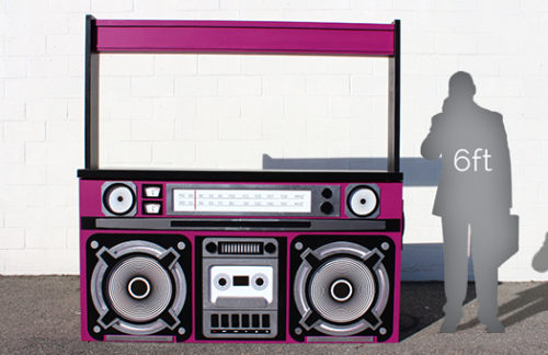 80s Boom Box Bar, Magenta