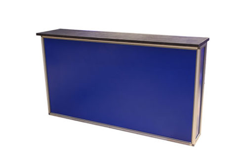 Cobalt & Aluminum Bar w/ Concrete Top
