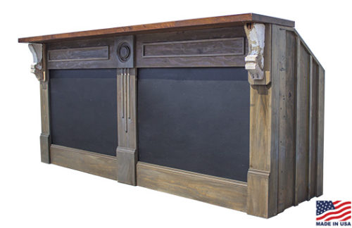 2-Panel New Style Chalk Board Restoration Bar, 8' Single
