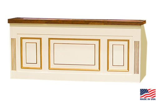Versailles Gold & Winter White Bar, 8' Single