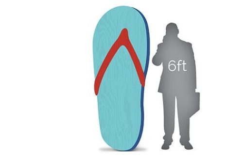 Flip Flop, Blue & Red 7ft