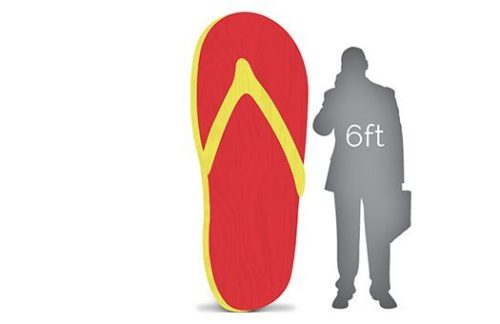 Flip Flop, Red & Yellow 7ft