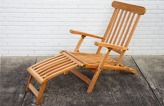 benches teak lounge chair large