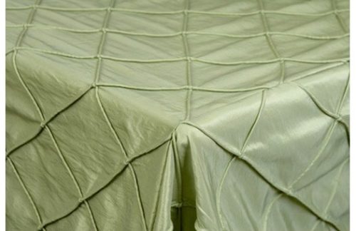 90" Square Pintuck, Calcutta Green