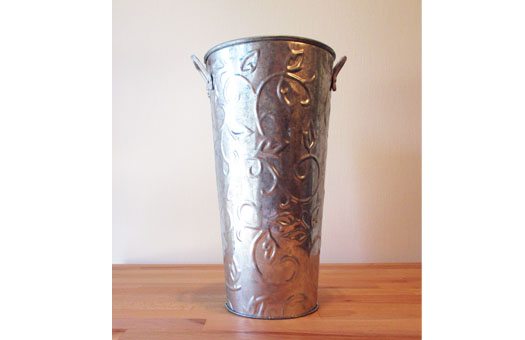 centerpiece french tin vase large