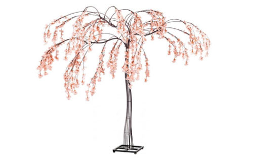 Cherry Blossom Tree w/ Black Trunk, Various Floral Options