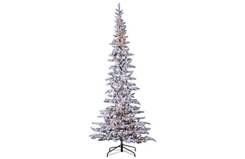 Narrow Flocked Austin Pine, 9ft