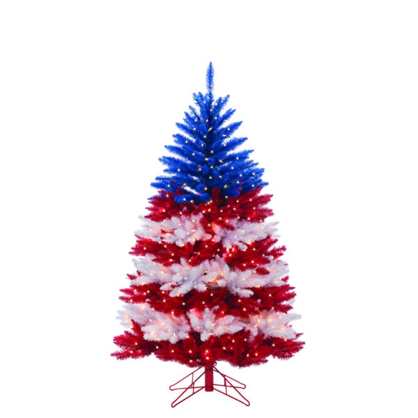 christmas Patriotic American Tree 6120 50RWB HR