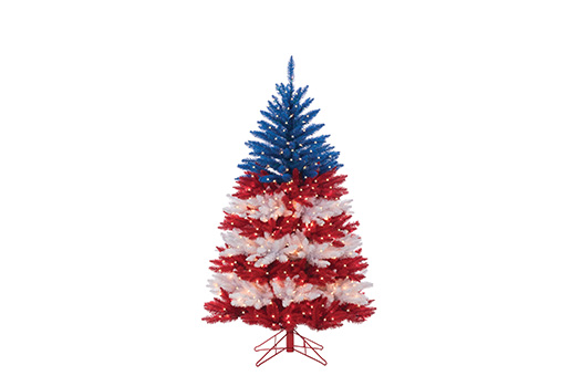 christmas Patriotic American Tree 6120 50RWB large